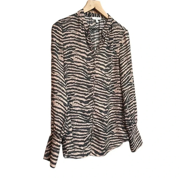 Joie Tariana Button Down Blouse in Ginger Size XS - Picture 8 of 11